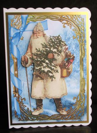 Winter Scenery Father Christmas by Johanna Lambert
