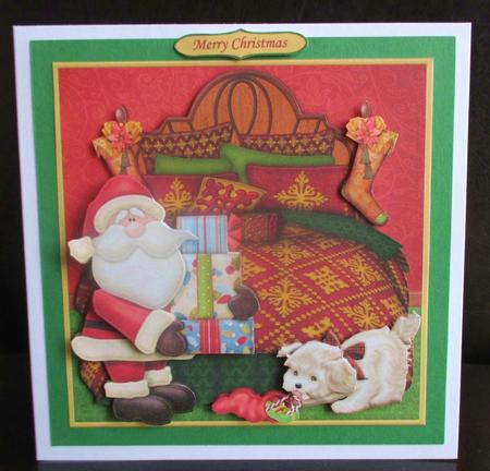 Christmas Eve Delivery Card Topper & Decoupage Kit by Johanna Lambert