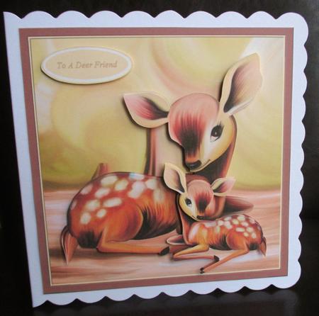 Deer Card Front by Johanna Lambert