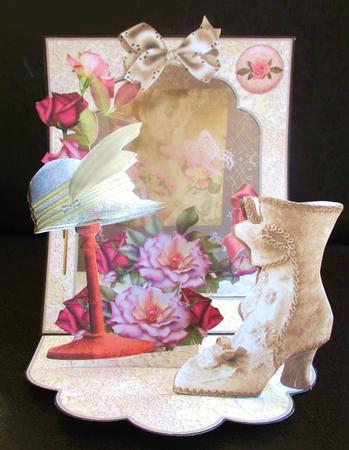 3D Open Front Easel Kit - Roses & Lace by Johanna Lambert