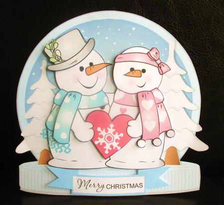 Chilly in Love Snowman Mini Kit by Johanna Lambert