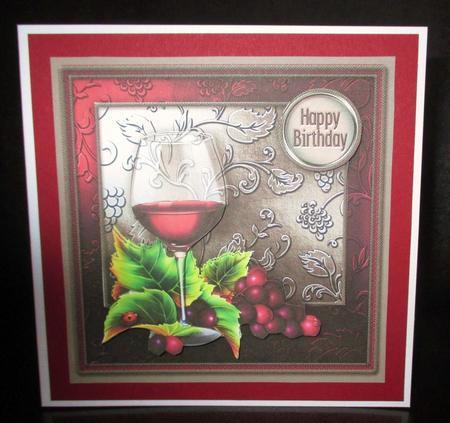 Time for a Tipple! 8in x 8in Decoupage Kit by Johanna Lambert