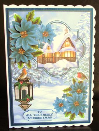 Cottage Glow and Poinsetias by Johanna Lambert