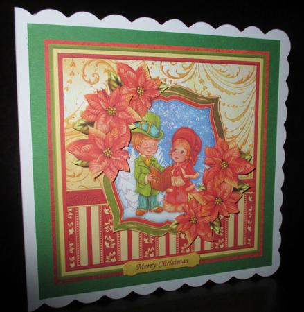 Christmas Carollers Mini Kit with Decoupage by Johanna Lambert