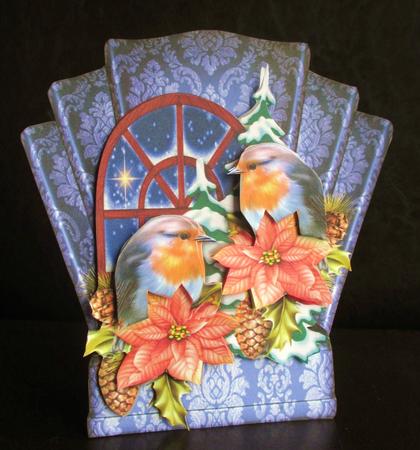 Art Deco Topper Christmas Robin Mini Kit by Johanna Lambert