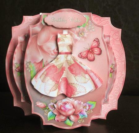 Rose Blush - Pop-out Card Mini-kit by Johanna Lambert