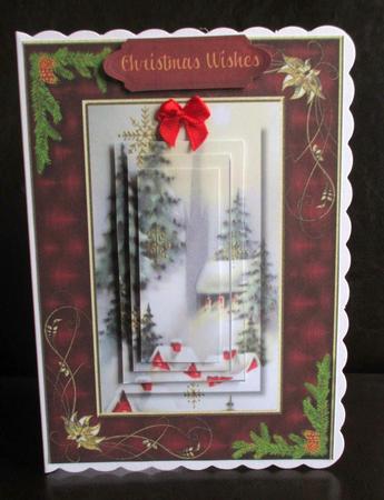 Beautiful Christmas Scene in Pyramid by Johanna Lambert