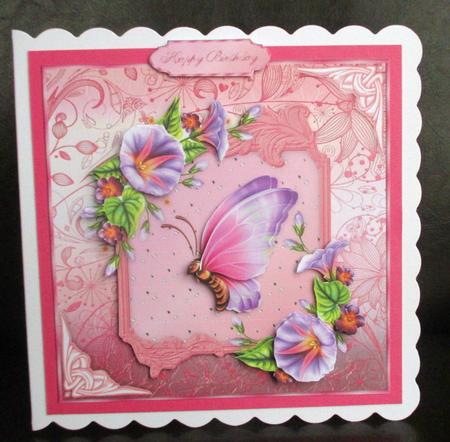 Morning Glory 8" Square Card Mini-kit by Johanna Lambert