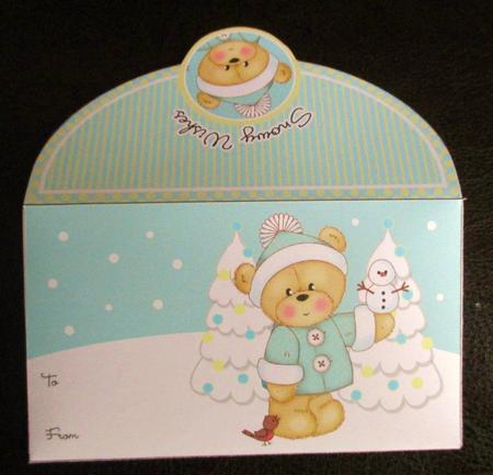 Barclay and Snowman Christmas Money Wallet by Johanna Lambert