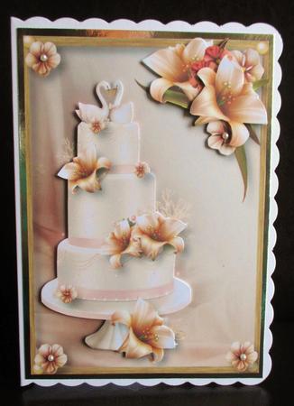 Lovely Ivory Lilies Wedding Cake by Johanna Lambert