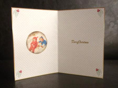 Having Fun Vintage Christmas Insert 1 by Johanna Lambert