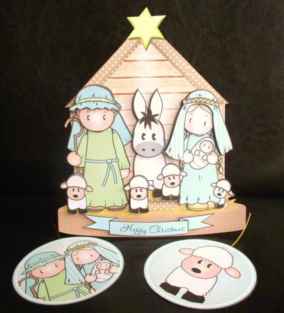 Nativity Card Mini Kit by Johanna Lambert