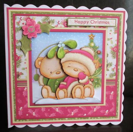 Mistletoe Kiss Christmas Mini Kit & Decoupage by Johanna Lambert