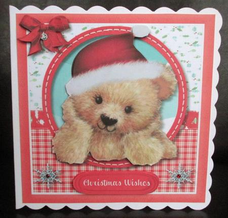 Darquise the Christmas Bear , Red by Johanna Lambert