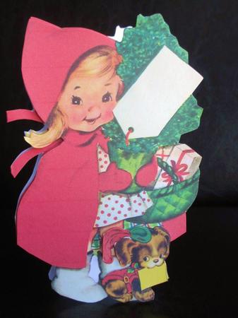 Christmas Gifts Girl Shaped Card Mini Kit by Johanna Lambert