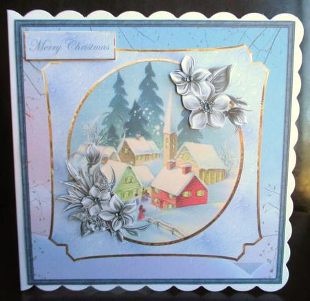 Christmas Church Service Card with Decoupage by Johanna Lambert