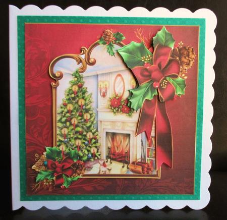 8x8 Choice of Toppers Christmas Scene or Bauble Mini Kit by Johanna Lambert