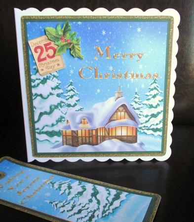 Snowy Christmas Scene- Bonus Bookmark by Johanna Lambert