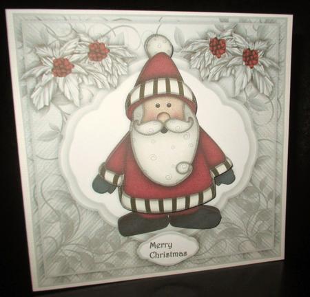 Happy Santa by Johanna Lambert