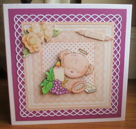 Communion Confirmation Bear Mini Kit & Optional Rose by Johanna Lambert