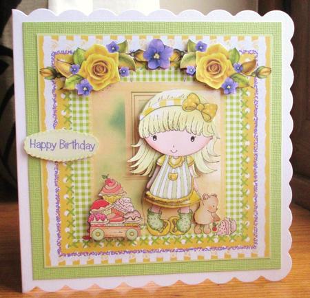 Penny's Cupcake Wagon Card Front Kit by Johanna Lambert