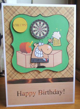 Cheers - Beer Themed Card by Johanna Lambert