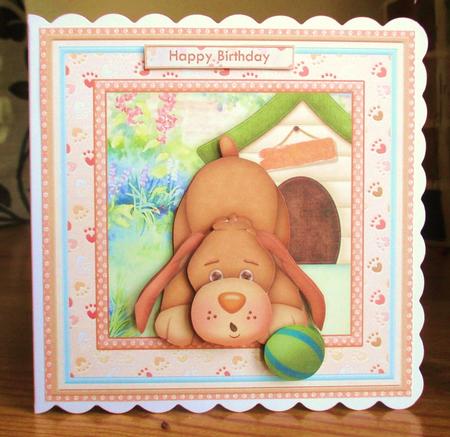 Have a Ball 8x8 Dog Mini Kit & Decoupage by Johanna Lambert