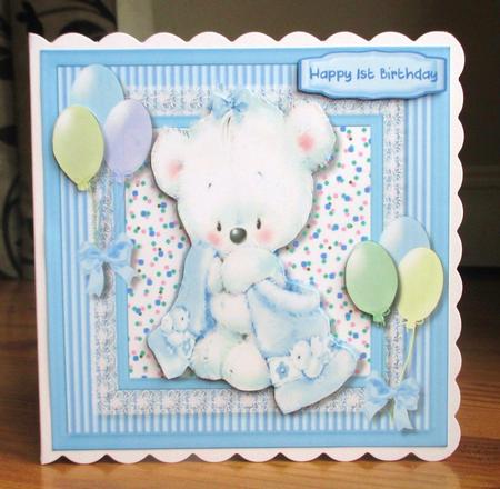 Littel Teddy with His Blue Blanket by Johanna Lambert