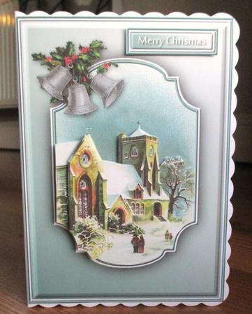 Snowy Church Quick Card by Johanna Lambert