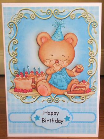 Teddy Bear Picnic Blue by Johanna Lambert