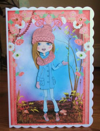 Teen Fashionista! Warm Country Walk Decoupage by Johanna Lambert