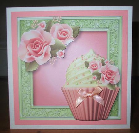 Pink Icing Rose Cupcake Mini Kit by Johanna Lambert