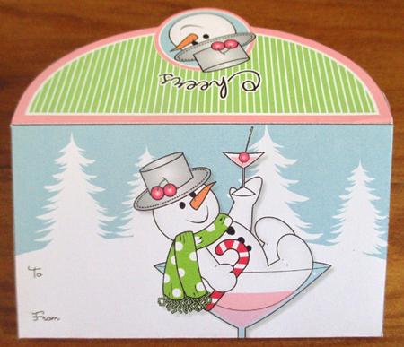 Chilly with Cocktail Christmas Money Wallet by Johanna Lambert