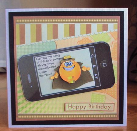 Censored Selfie Humorous Smart Phone Quick Card by Johanna Lambert