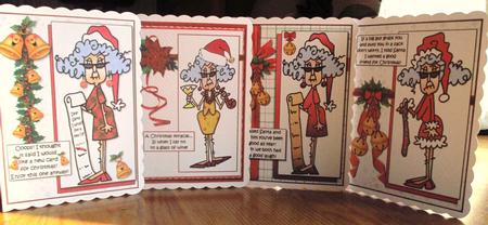 Selection of Four Stella Themed Christmas Toppers by Johanna Lambert