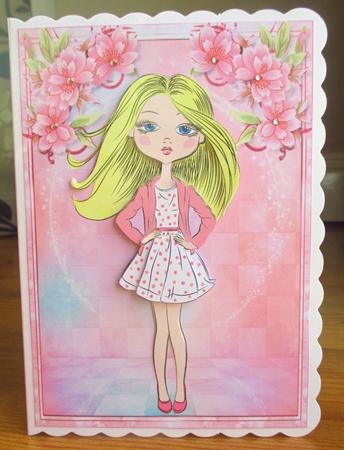 Teen Fashionista! Blondie Bombshell Decoupage by Johanna Lambert
