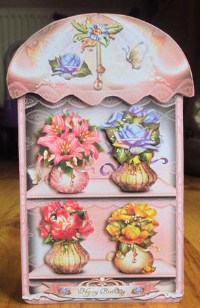Beautiful Flower Vases Decorated with Silk Awning by Johanna Lambert