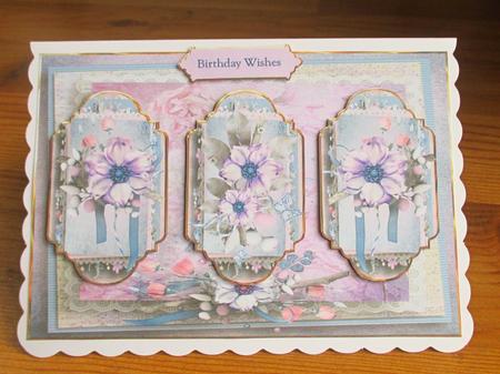 Purple Flowers Panel Card by Johanna Lambert
