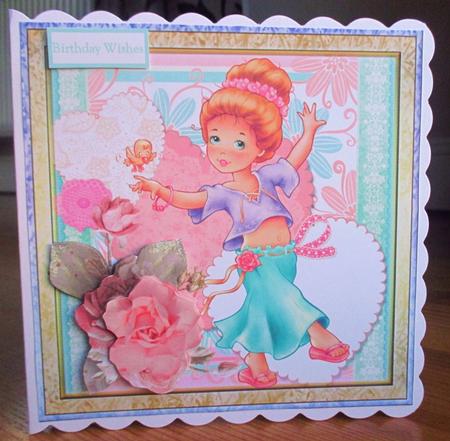 Spring and Rose Card with Decoupage by Johanna Lambert