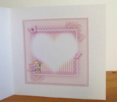 Maisy with Lilac Roses Mothers Day/birthday Insert by Johanna Lambert