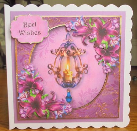 Purple Lilies Candle Mini Kit by Johanna Lambert