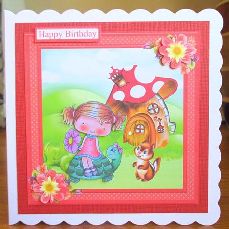 Wendy's Walkabout Large Topper & Decoupage by Johanna Lambert