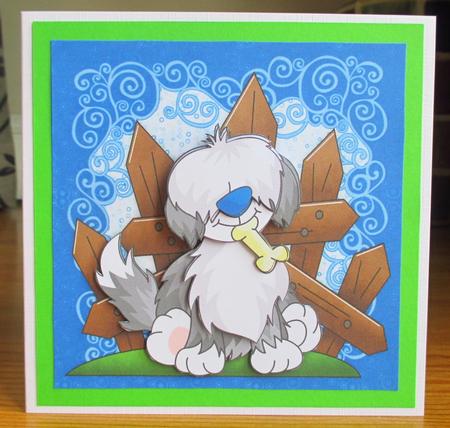 Doggylicious - 8" Square Card Mini-kit by Johanna Lambert