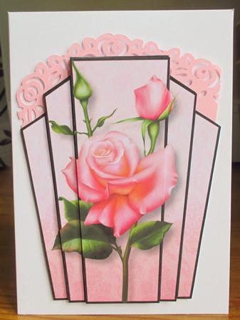 Art Deco Stacker Topper - Edwardian Roses by Johanna Lambert