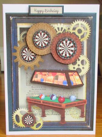 Games Room Male Card by Johanna Lambert