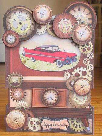 Car Tv Male Card by Johanna Lambert