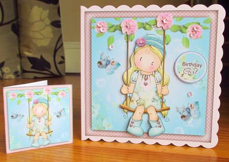 Chloe on Swing Mini Kit by Johanna Lambert