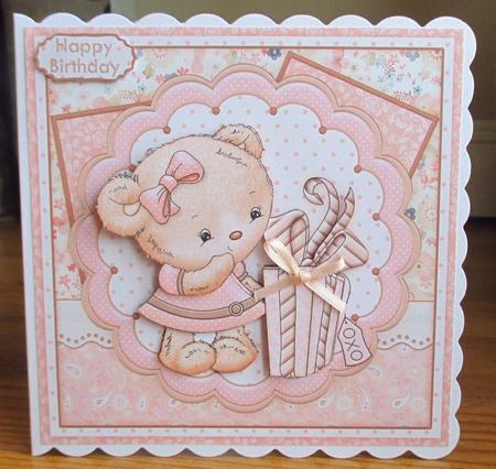 Teddies Pressie 8x8 Mini Kit & Decoupage by Johanna Lambert