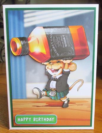 Scots Whisky Mouse! Green Kilt by Johanna Lambert
