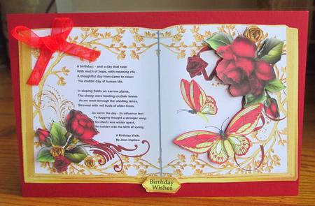 A Birthday Walk - Poetry Mini Open Book Kit by Johanna Lambert